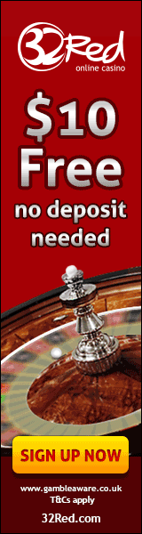 32Red online casino $10 free no deposit bonus